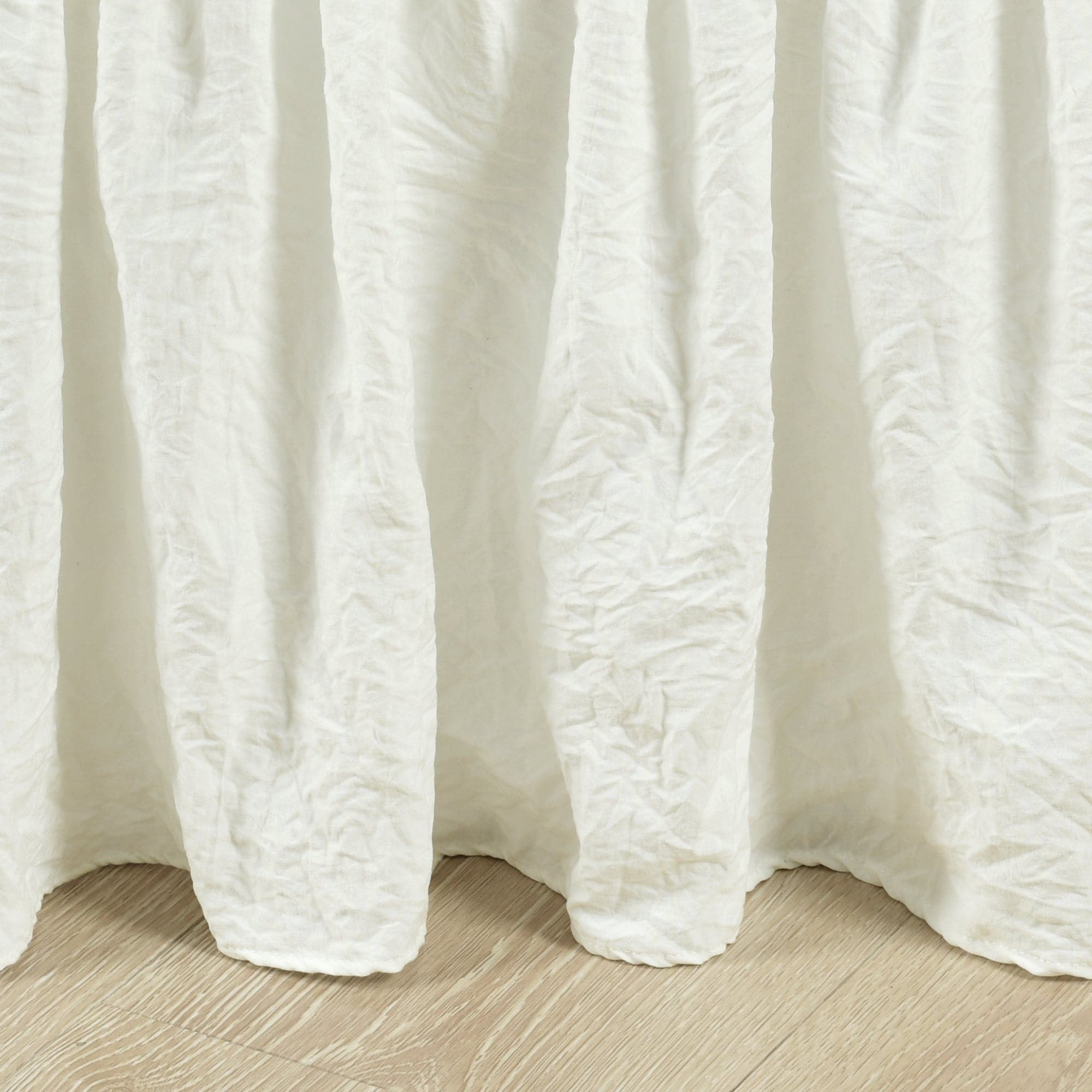 Elegant Ruched Ruffle Elastic Wrap Around Bed Skirt - Perfect for Queen & King Size Beds - Adds Luxury to Any Bedroom Decor