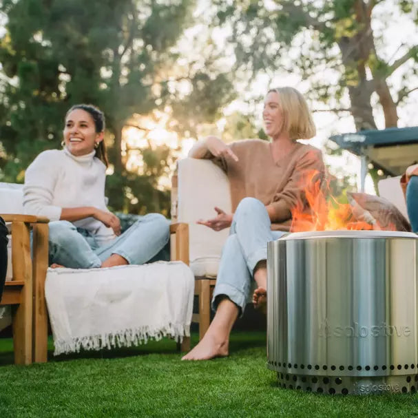Solo Stove Bonfire 2.0 Fire Pit with Stand & Shield - Smokeless Outdoor Wood Burning Fire Pit for Backyard, Camping & Patio - Perfect for Gatherings & Relaxation