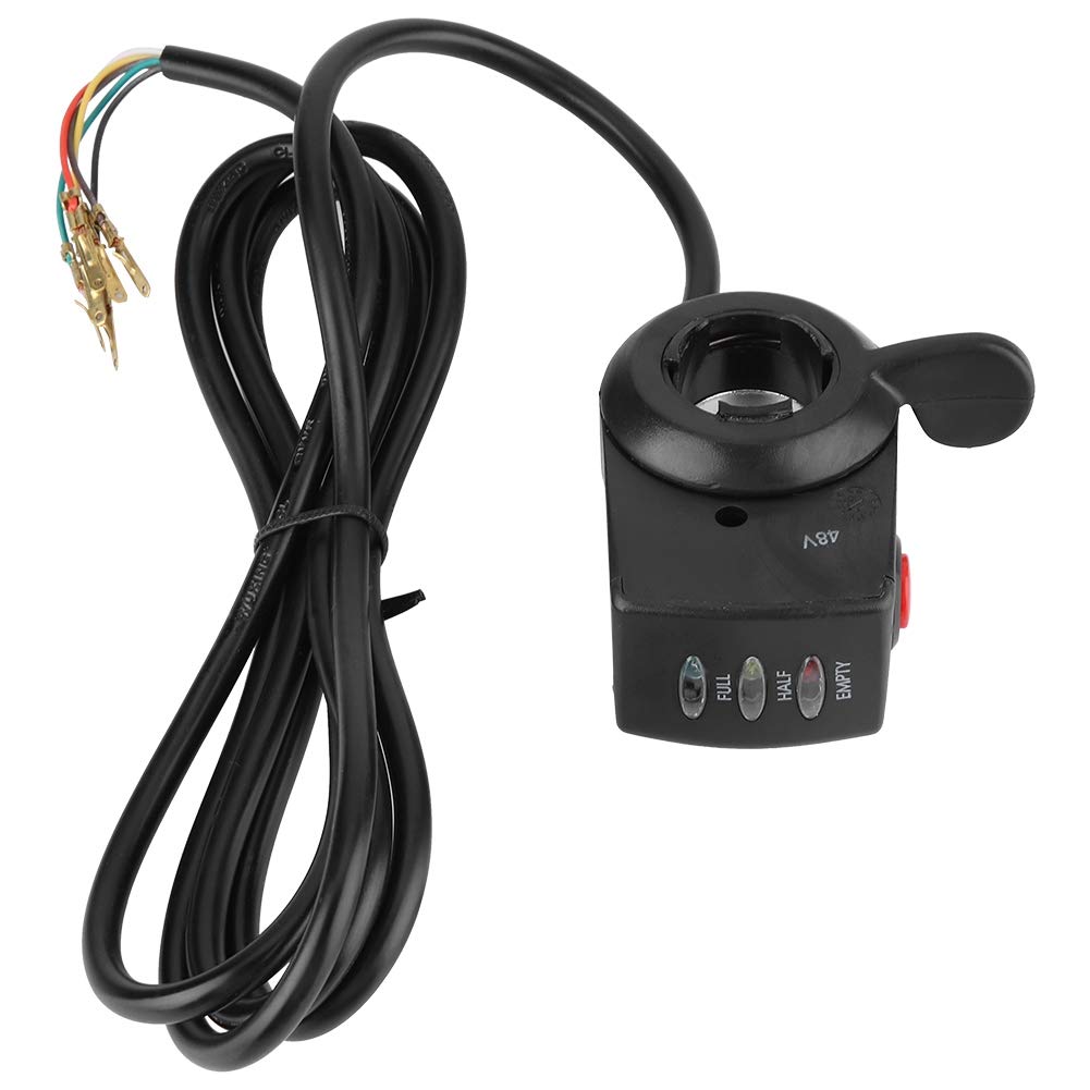 48V Electric Bike Thumb Throttle - E-Bike Speed Control Assembly for Electric Bicycles | Perfect for Commuting, Off-Road & Urban Riding