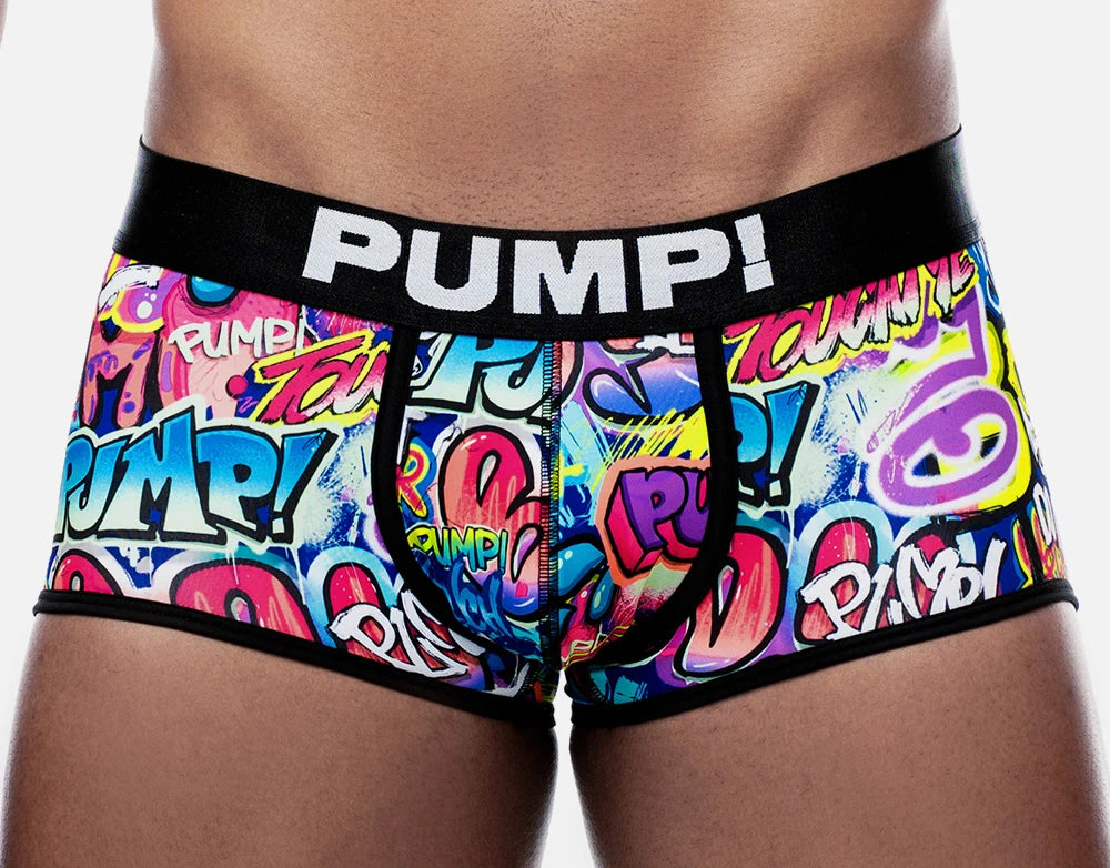 PUMP! Drip Boxer Graffiti - High-Quality Men's Underwear for Comfort & Style | Perfect for Gym, Workout & Everyday Wear