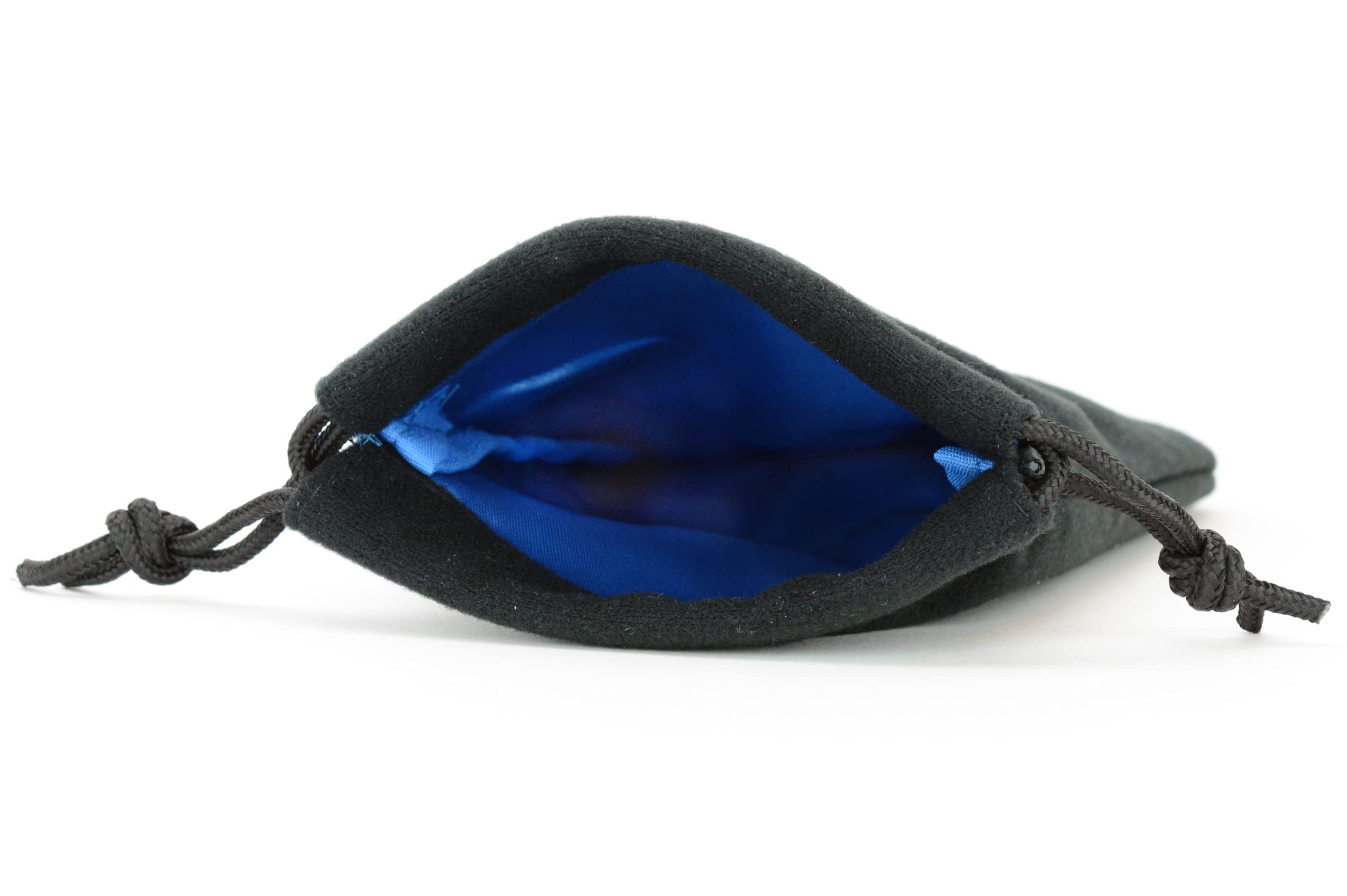 Premium Large Dice Bag for RPG & Board Games - 5x8 Inches Drawstring Pouch with Durable Fabric - Holds 100+ Polyhedral Dice (Blue Lined Interior) - Perfect for D&D, MTG, Pathfinder & Tabletop Gaming Accessories