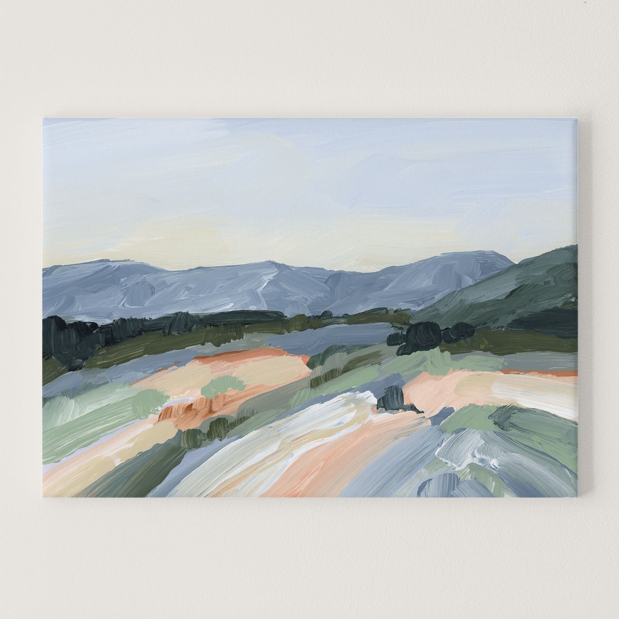 Run to the Mountains Wall Art Print - Nature Landscape Painting for Home & Office Decor - Perfect for Living Room, Bedroom or Office Wall Decoration