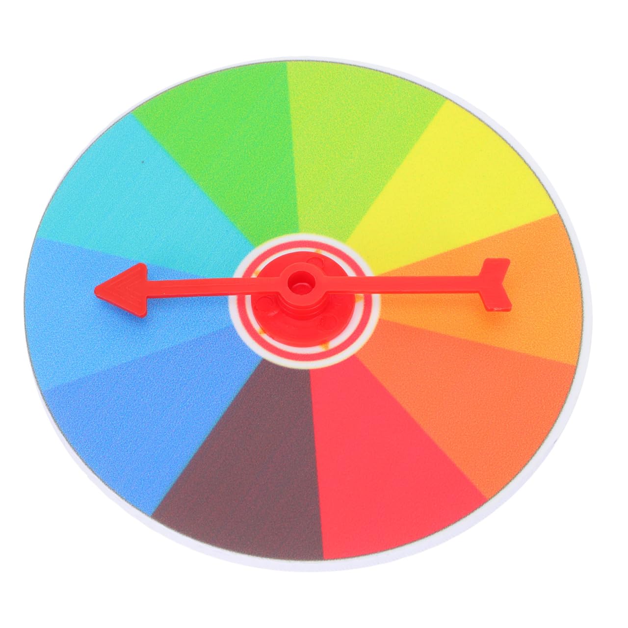 Vaguelly Wall Mount Color Prize Wheel - 10 Slot Spinning Game for Fortune Fun, Perfect for Parties, Carnivals, and Classroom Activities