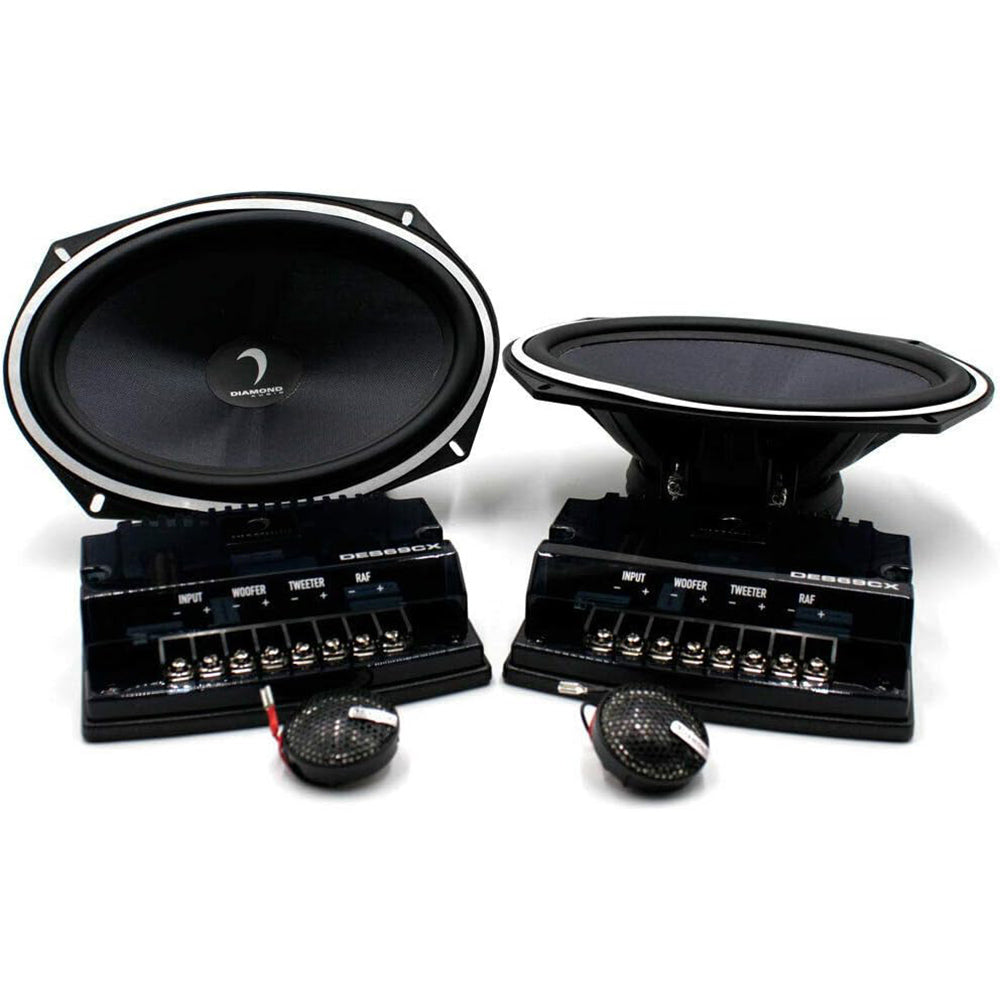 Refurbished Diamond Audio DES69C 300W Peak (150W RMS) 6x9 Elite Series 2-Way Component Speaker System - Premium Car Audio Upgrade for Trucks, SUVs & Sedans