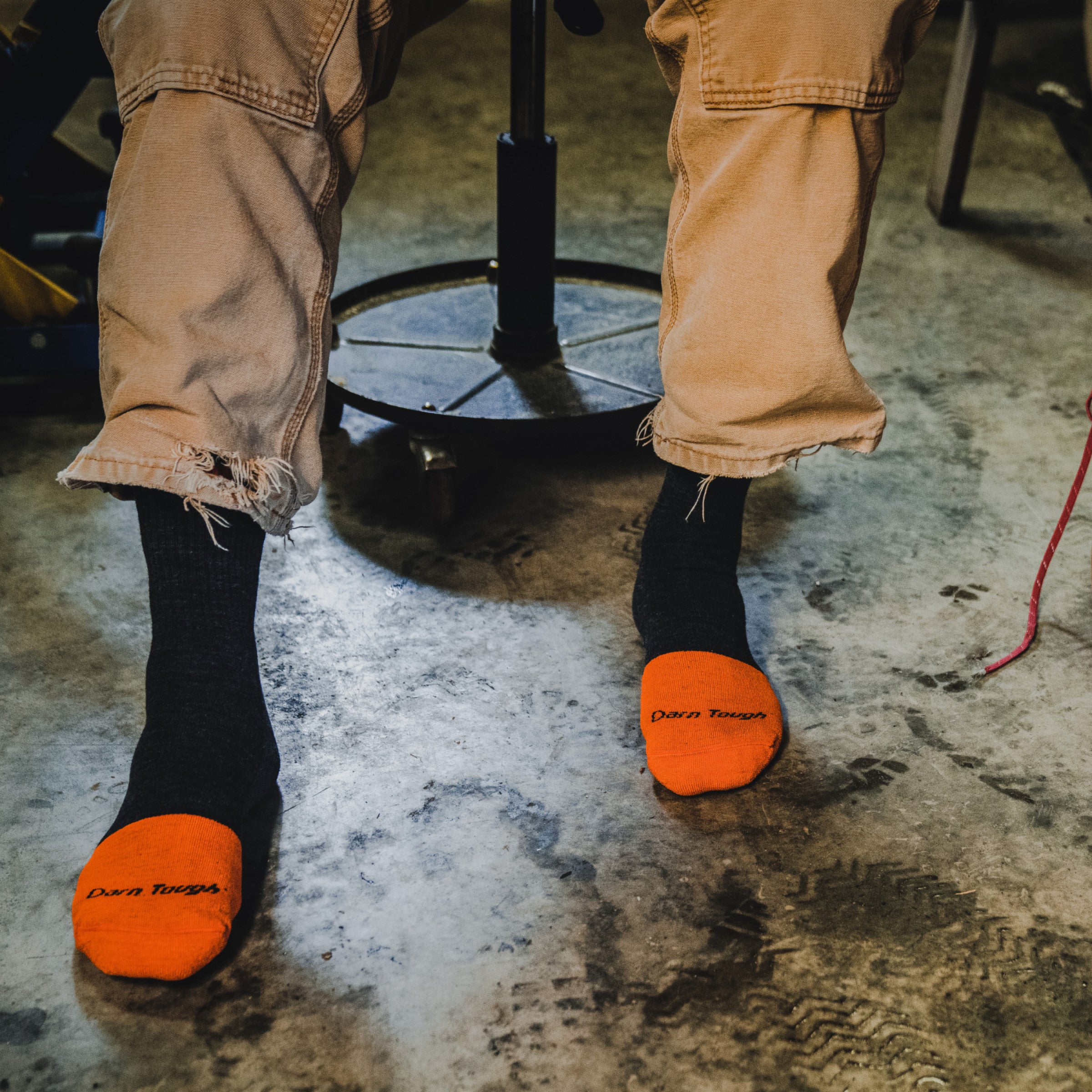 Men's Steely Micro Crew Midweight Work Socks - Durable Cotton Blend for Construction, Hiking & Outdoor Activities
