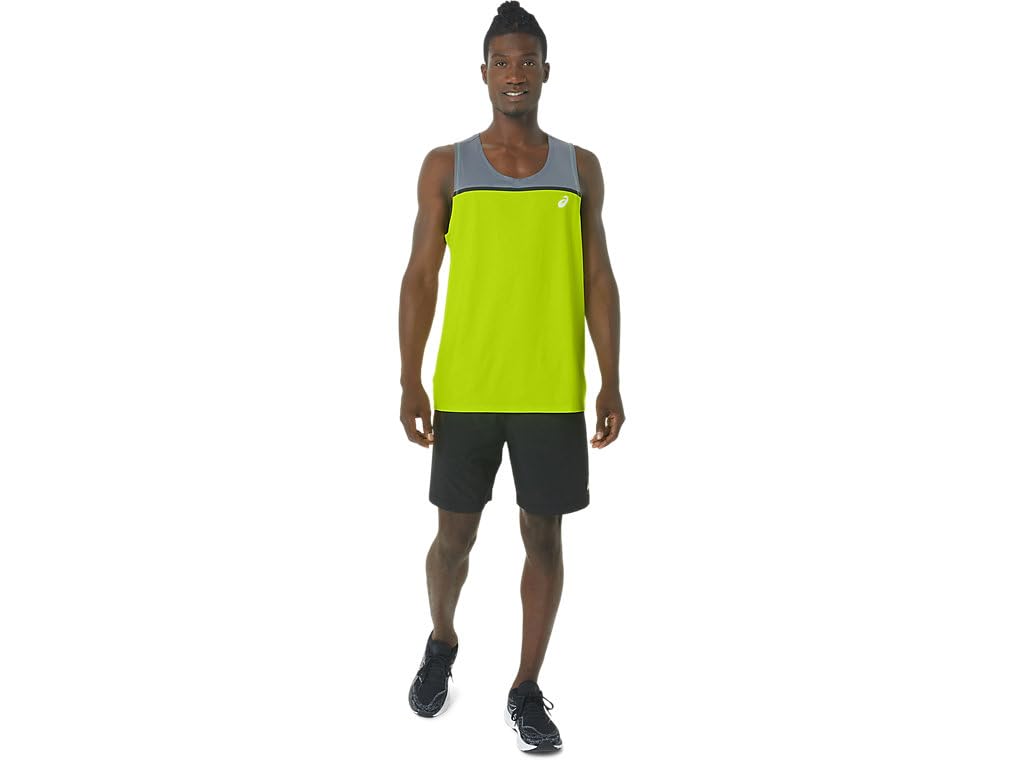 ASICS Men's PR LYTE Running Singlet - Lightweight Breathable Performance Top for Marathon & Training - Ideal for Jogging, Gym Workouts & Athletic Activities