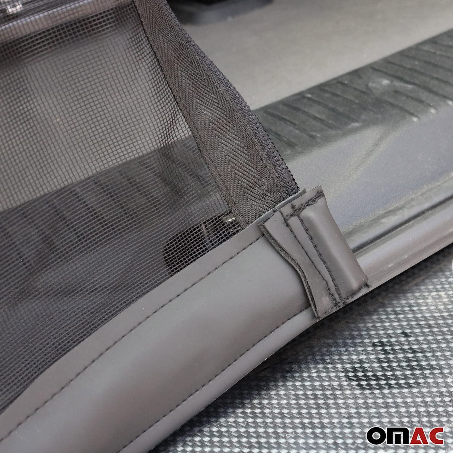 OMAC Magnetic Mosquito Net Bug Screen for Ford Transit 2015-2024 - Black Tailgate Mesh (1 Piece) | Perfect for Camping, Road Trips & Outdoor Adventures