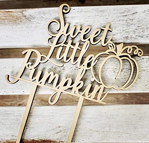 Sweet Little Pumpkin Cake Topper for Baby Showers | Adorable Baby Cake Decor | Pumpkin-Themed Party Supplies | Perfect for Fall Celebrations & Halloween Desserts