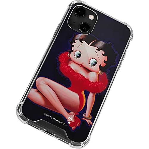 Skinit Clear iPhone 13 Case with Officially Licensed Betty Boop Red Dress Design - Slim Protective Cover for Everyday Use & Fashion Statement