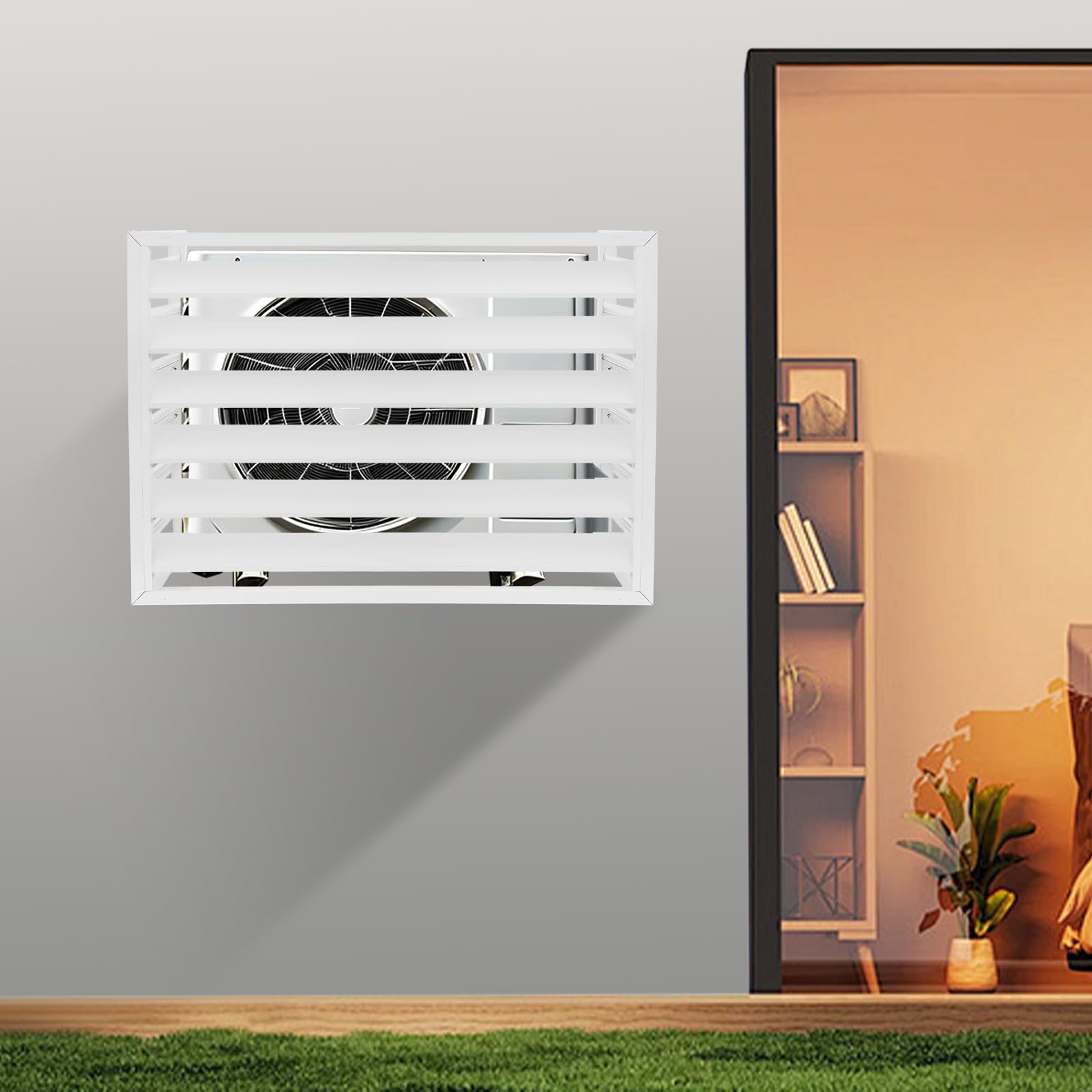Air Conditioner Fence Screen - Durable Outdoor AC Protective Cover for Outside Unit, Heavy Duty Aluminum Alloy AC Cover | Weatherproof Protection for Home & Commercial Use
