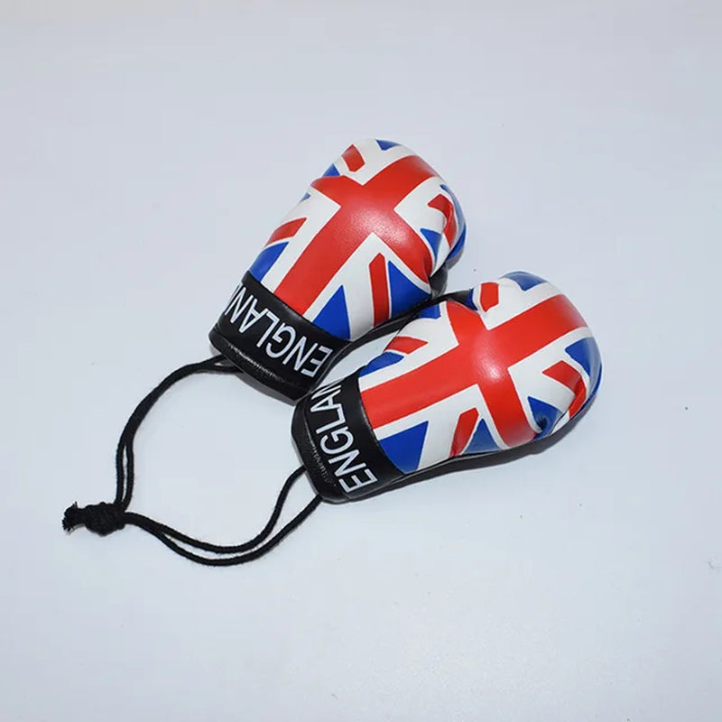 Baby Boxing Gloves for Newborn Photography Props - Mini Simulation Boxing Gloves & Flags for Infant Photo Shoot Decorations | Perfect for 1st Birthday, Sports-Themed Parties & Gender Reveal Photos