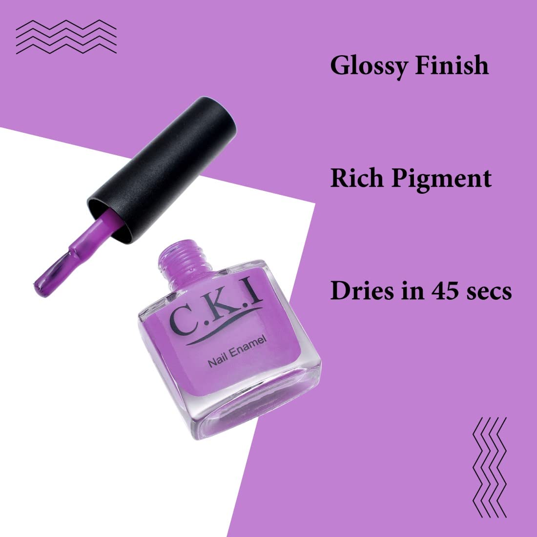 C.K.I Gel Nail Polish Set - Quick Dry, Long Lasting, High Gloss Finish, Non-Smudge (Baby Pink & Bubblegum Pink) - Perfect for Parties, Weddings, Date Nights & Special Occasions