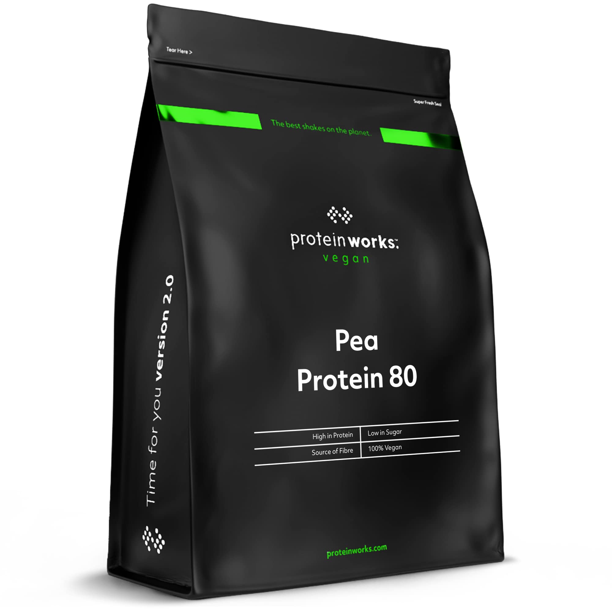 Protein Works - Pea Protein Isolate Powder | 100% Plant-Based Vegan Protein | Gluten Free, No Added Sugar | Chocolate Silk Flavor | 1kg (2.2lb) for Post-Workout Recovery & Smoothies