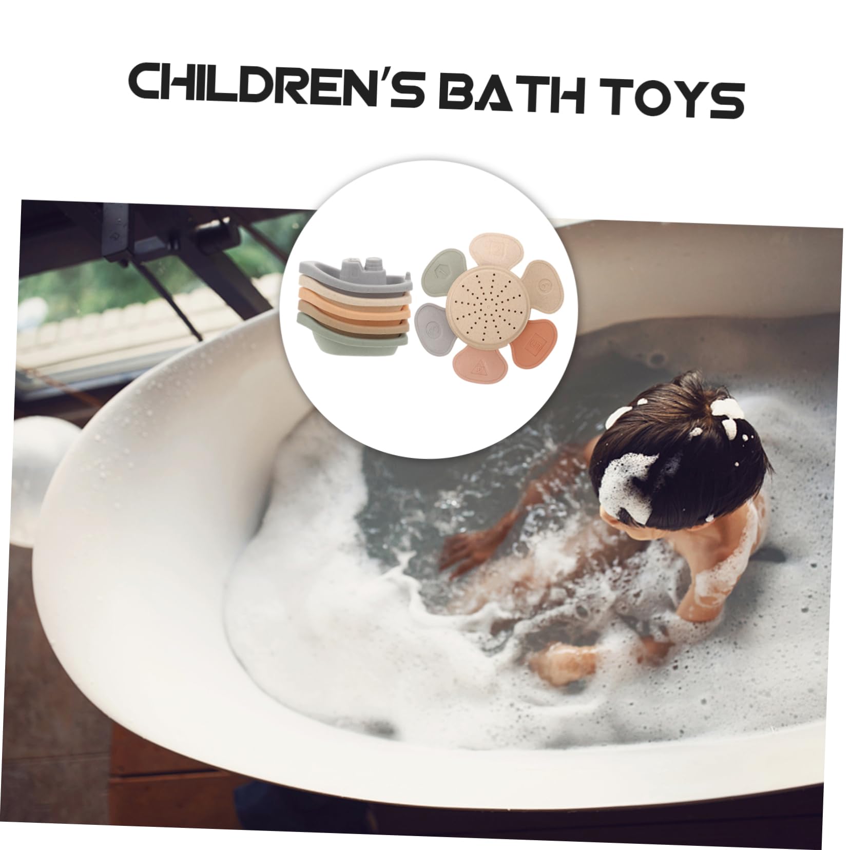 Moluckfu 12-Piece Bath Toy Set for Toddlers - Fun Plastic Bathtub Toys for Kids, Floating Water Play for Baby & Children - Perfect for Bath Time, Pool, and Sensory Play