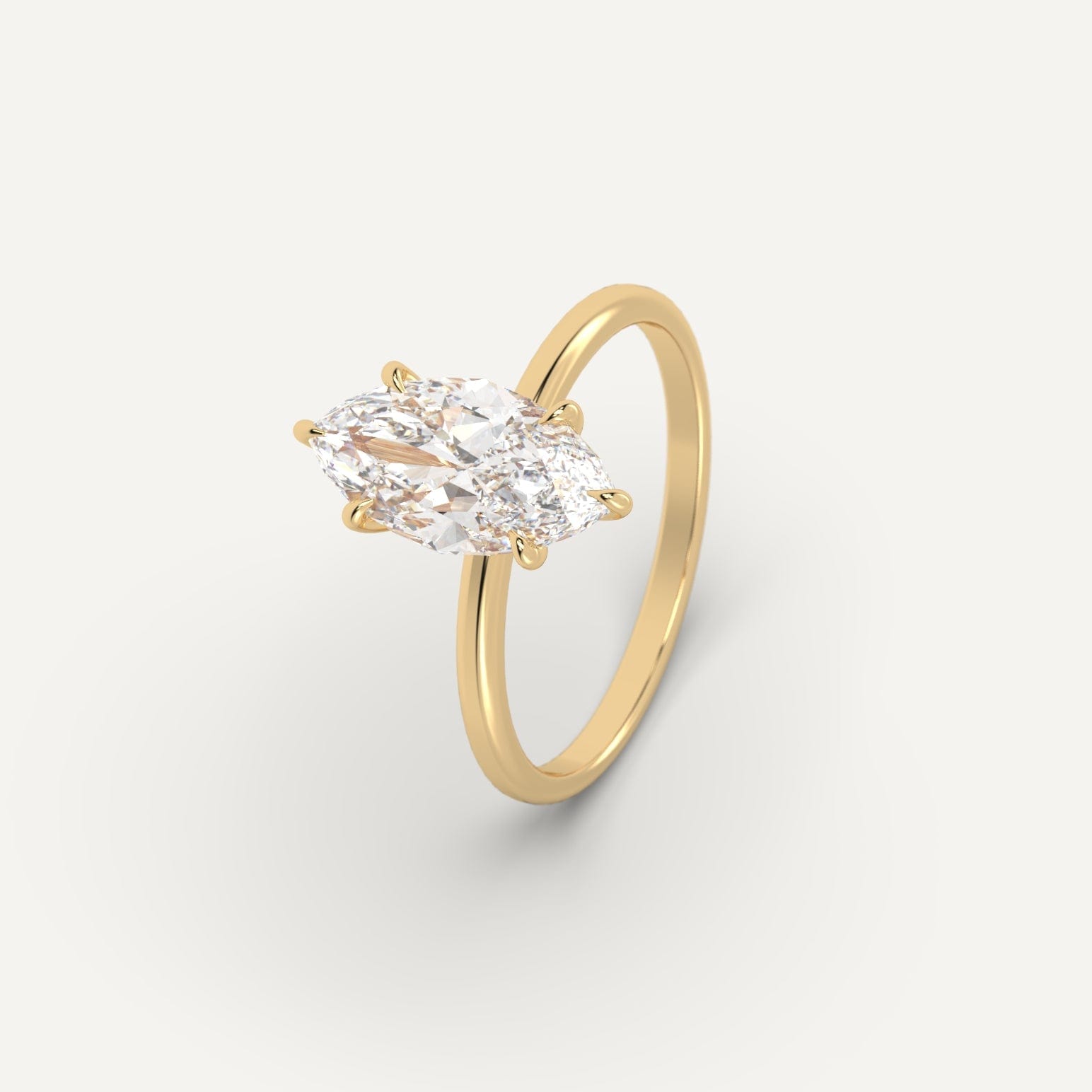 2 Carat Marquise Cut Diamond Ring - Elegant & Timeless Engagement Ring for Women | Perfect for Proposals, Anniversaries & Special Occasions