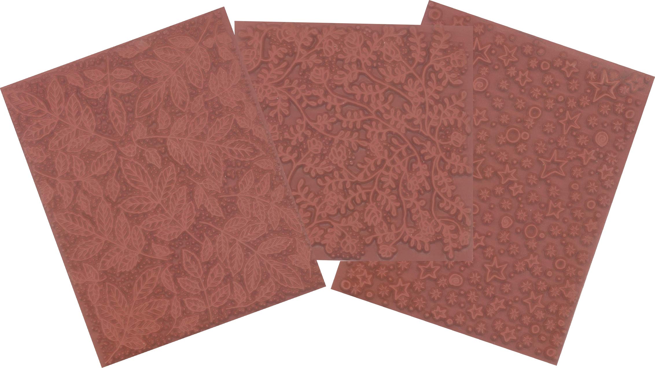 Impression Rubber Texture Plates for Stamping - TPsSet1 | DIY Scrapbooking, Card Making & Craft Projects | High-Quality Stamp Set for Creative Designs