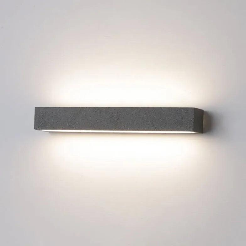 Modern Rectangle LED Wall Lights for Indoor & Outdoor - Up and Down Lighting Fixtures - Perfect for Living Room, Bedroom, Garden, and Patio Decor