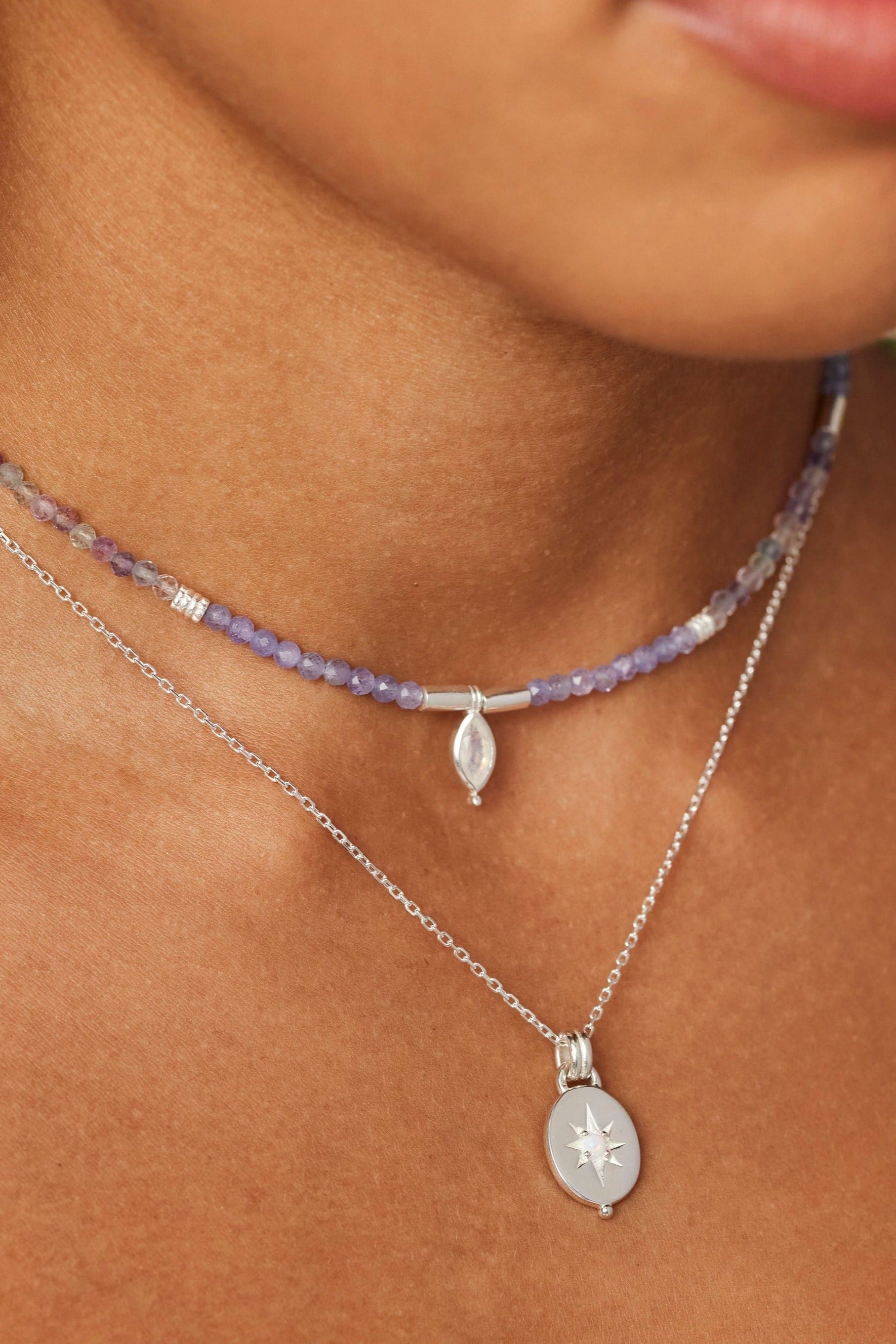 Alina Opal Silver Necklace for Women - Elegant Sterling Silver Jewelry with Genuine Opal Gemstone | Perfect for Weddings, Anniversaries & Gift Giving