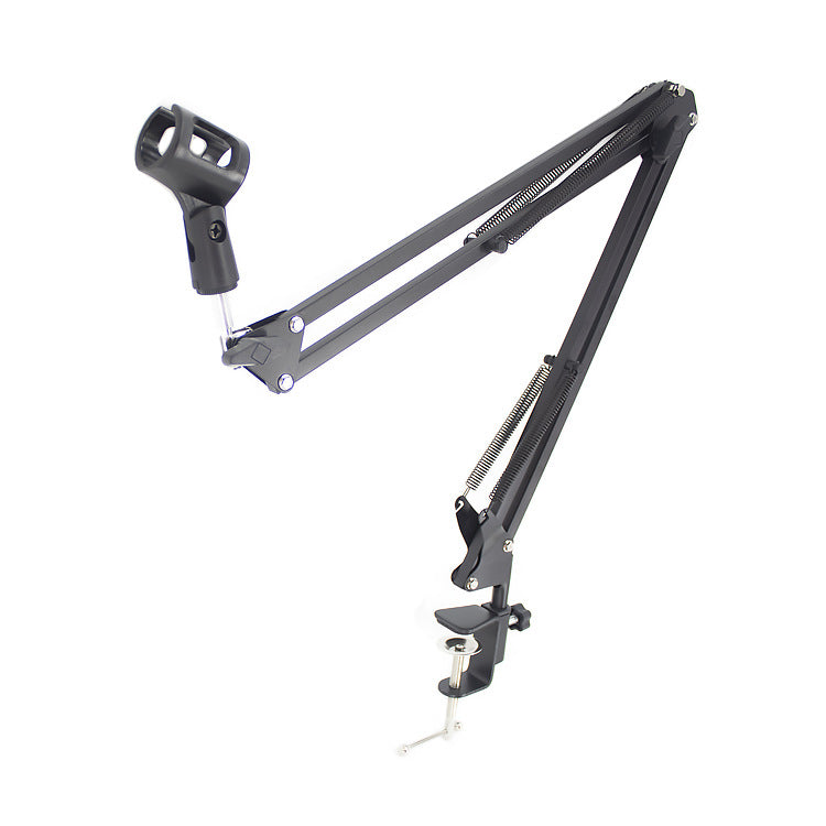 Adjustable Desktop Microphone Stand with Boom Arm - Professional Studio Mic Holder for Podcasting, Streaming & Voice Recording (Ideal for Home Office & Gaming Setup)