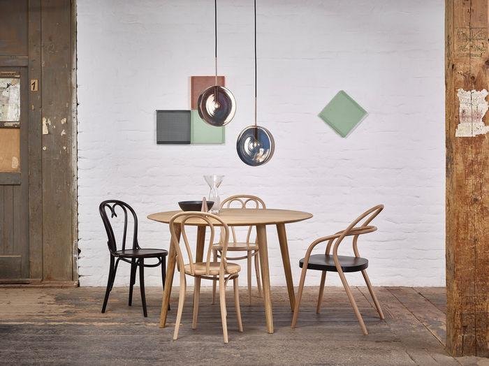 Malmo Dining Table by Ton – Modern Scandinavian Dining Table for Home & Restaurant – Perfect for Family Dinners & Entertaining Guests