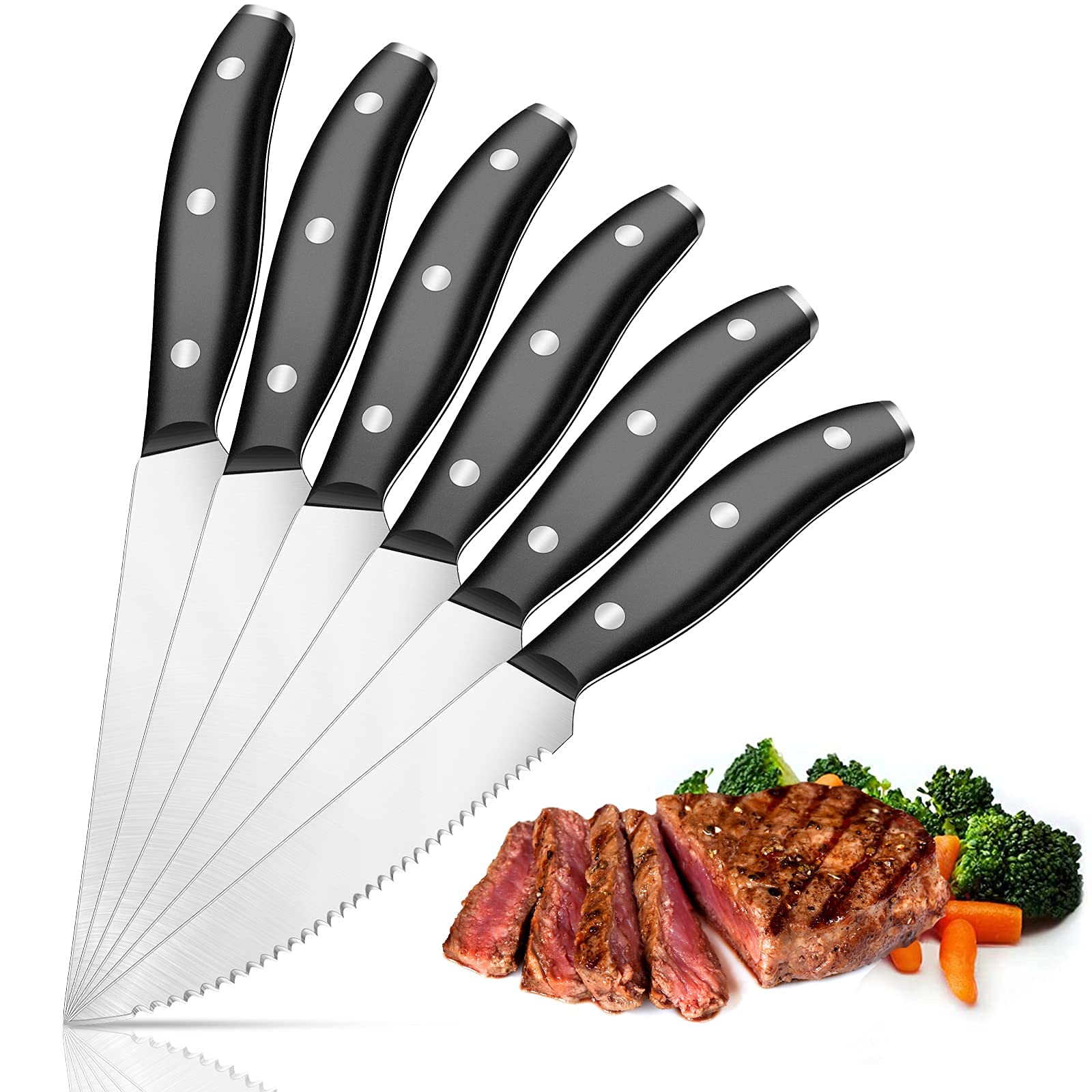 Premium 6-Piece Steak Knife Set - 4.6