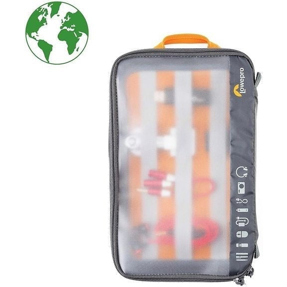 Lowepro GearUp Large Camera Bag - Durable Dark Grey & Green Line DSLR Case for Photographers - Perfect for Travel, Hiking & Outdoor Photography