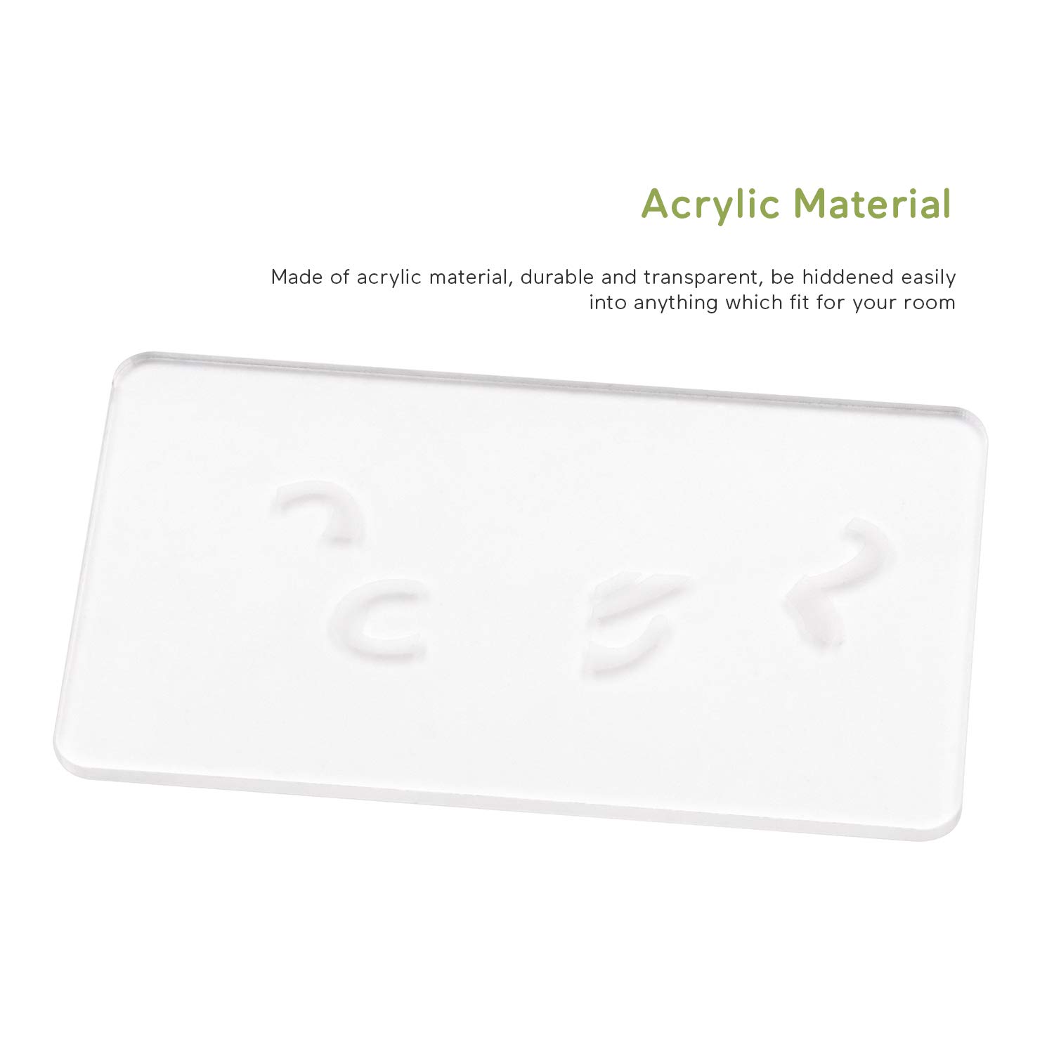 Escape Room Game Props - 4 Pack Magic Transparent Acrylic Password Clue Cards for Puzzle Solving, Team Building & Adventure Games | Perfect for Escape Rooms, Parties & Family Game Nights
