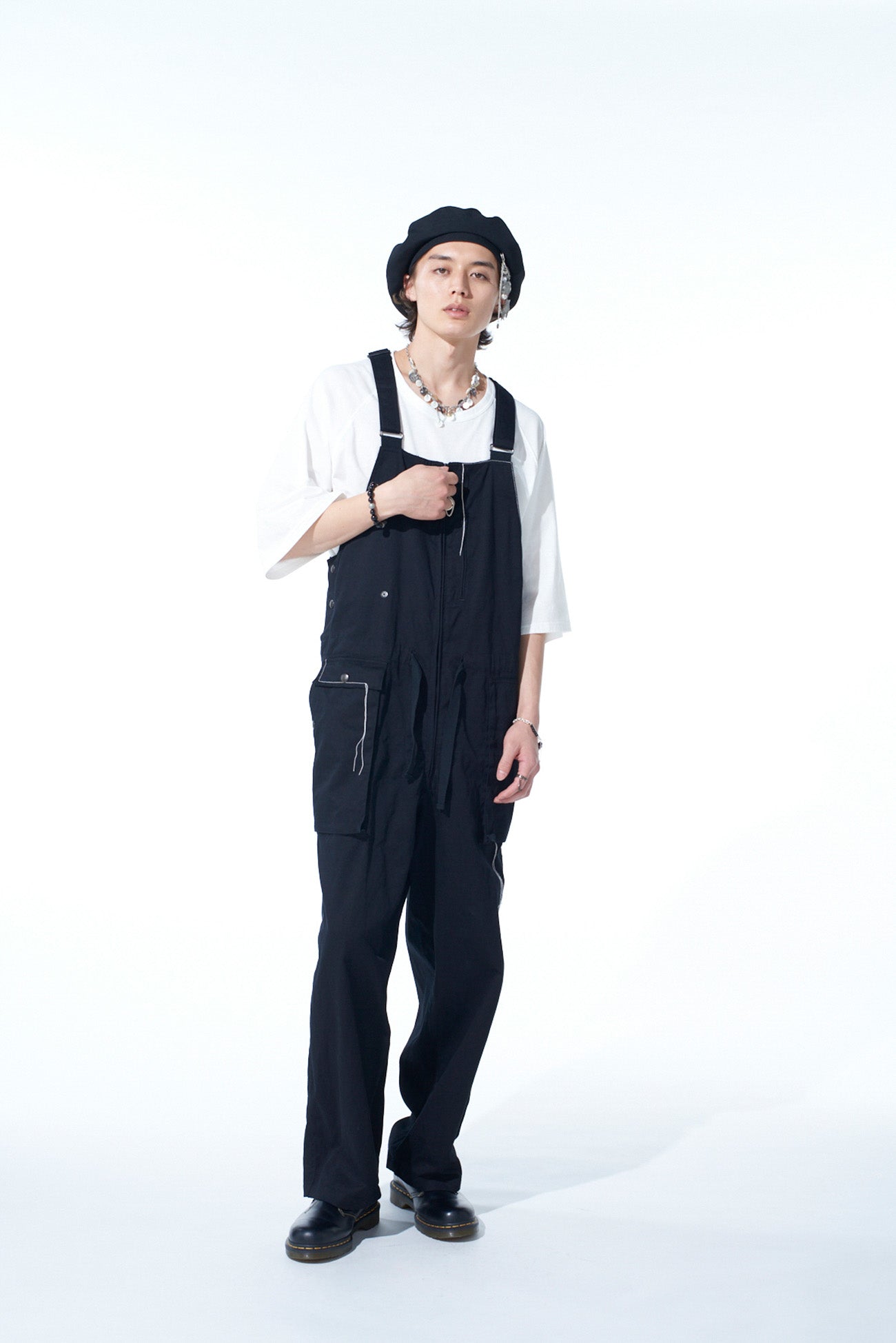 Stylish Cotton Twill Overalls with Color Stitching - Perfect for Casual Wear, Work & Outdoor Activities