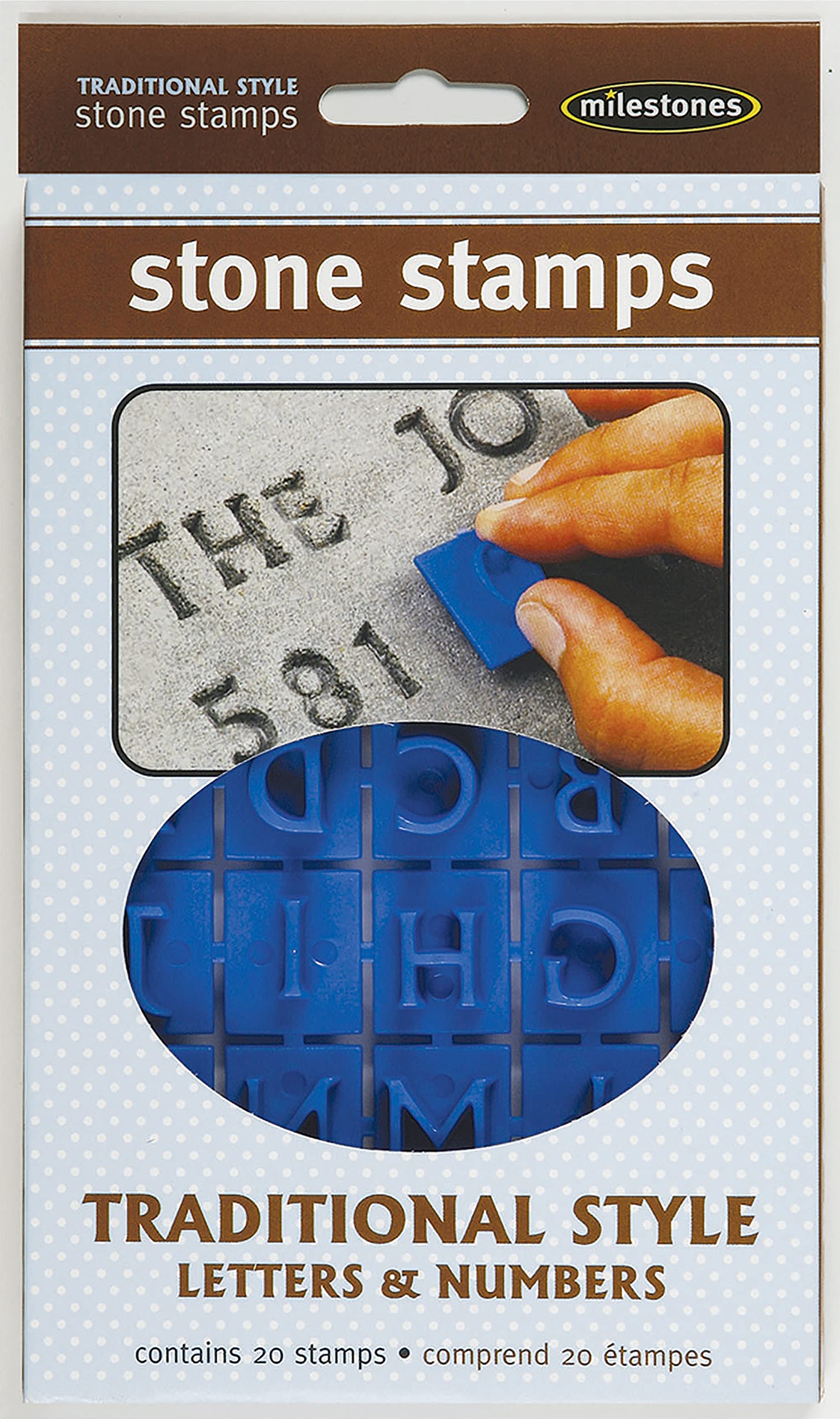 Traditional Letters and Numbers Stepping Stone Stamps for DIY Garden Paths - Midwest Products for Concrete, Clay & Plaster Crafts | Perfect for Home Decor, Walkways & Outdoor Projects
