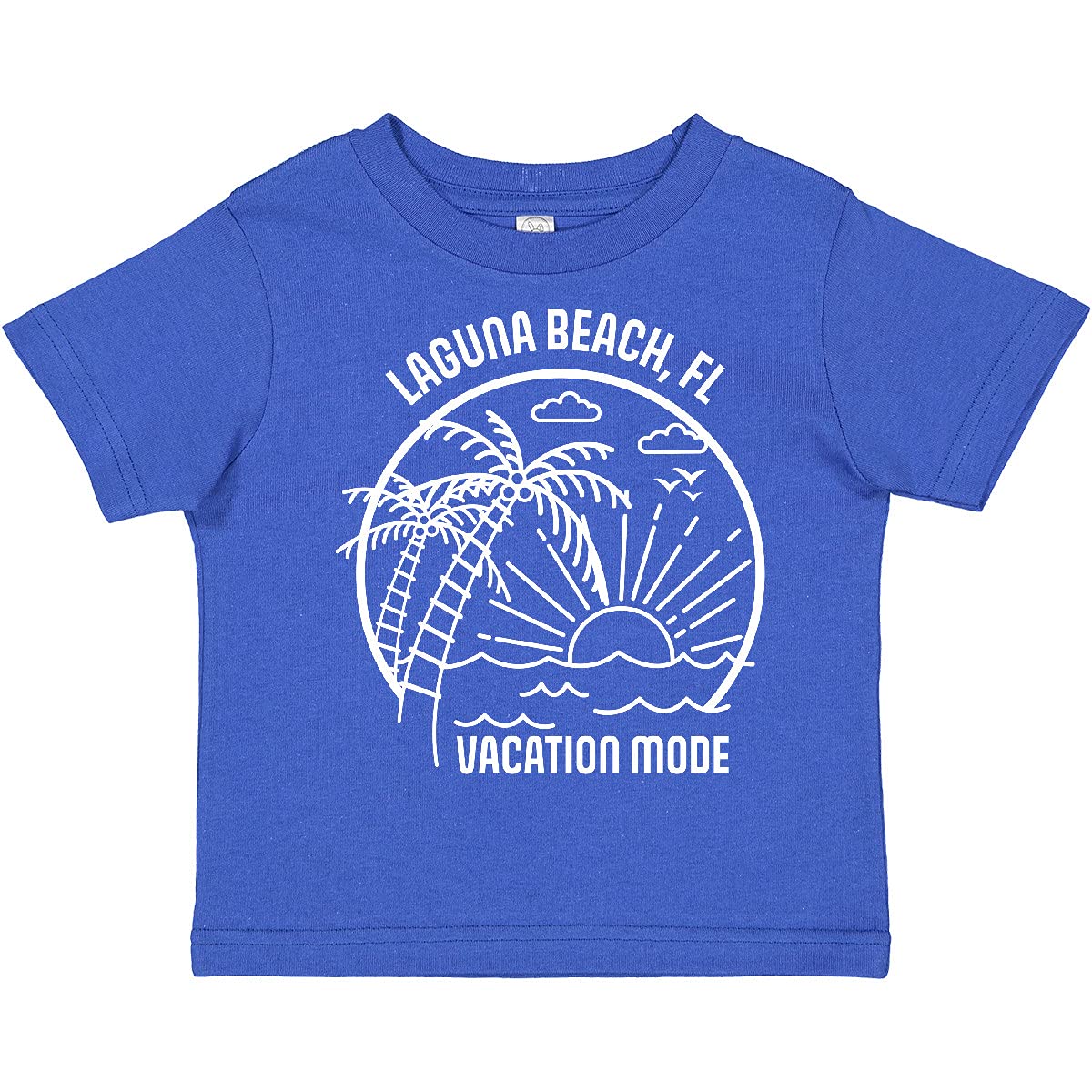 Inktastic Summer Vacation Mode Laguna Beach Florida Toddler T-Shirt - Cute Kids Beach Outfit for Florida Vacations & Summer Travel