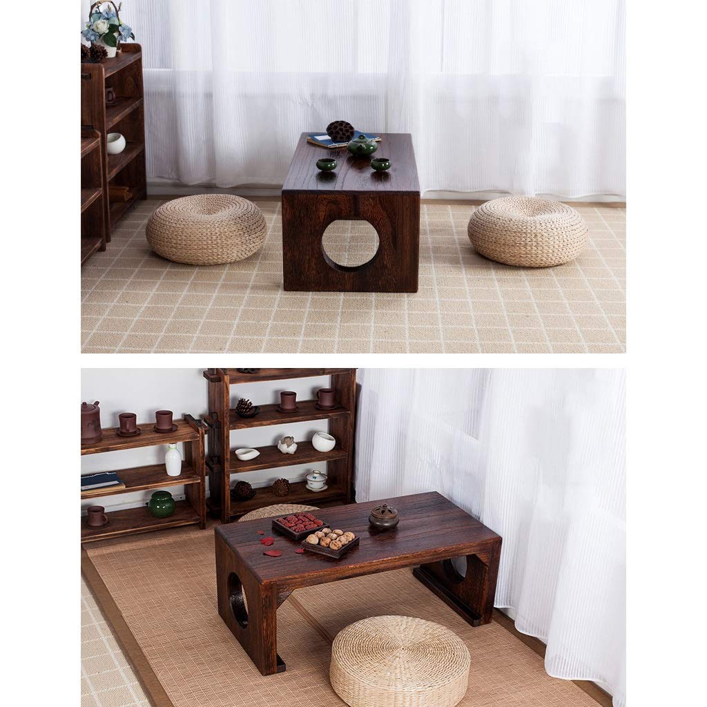 Premium Solid Wood Guqin Table - Compact Window Desk for Study, Painting, Breakfast & Laptop Use - 60x40x30cm Brown Multi-Purpose Table - Perfect for Small Spaces, Home Office & Tea Ceremonies