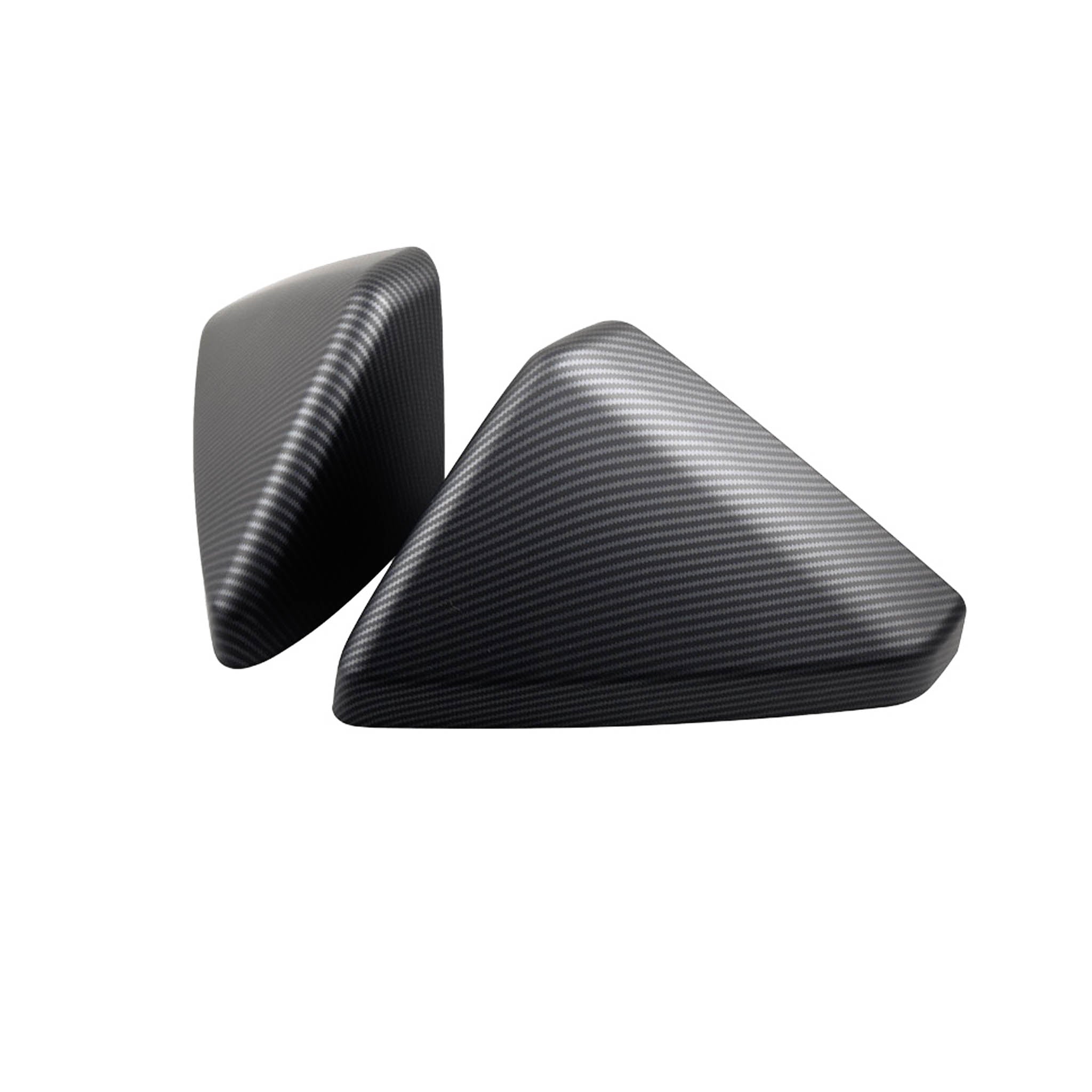Premium Carbon Fiber Rear Mirror Caps for Tesla Cybertruck - ABS Plastic Replacement Covers - Enhance Style & Protection for Off-Road & Urban Driving