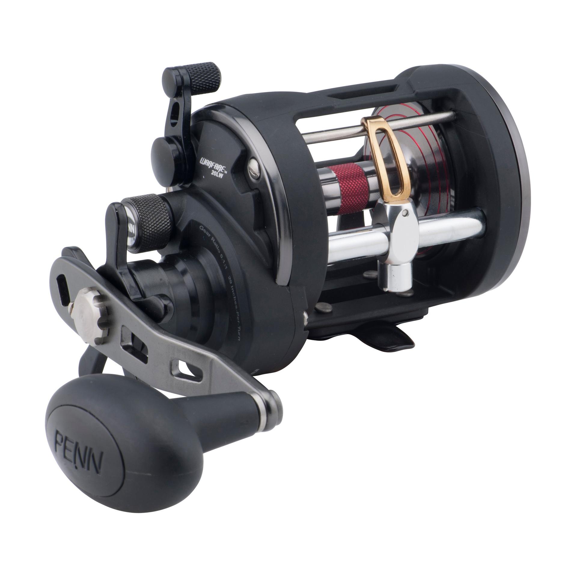 Warfare™ Star Drag Level Wind Conventional Fishing Reel - Saltwater & Freshwater Spinning Reel for Surf Casting, Trolling & Offshore Fishing