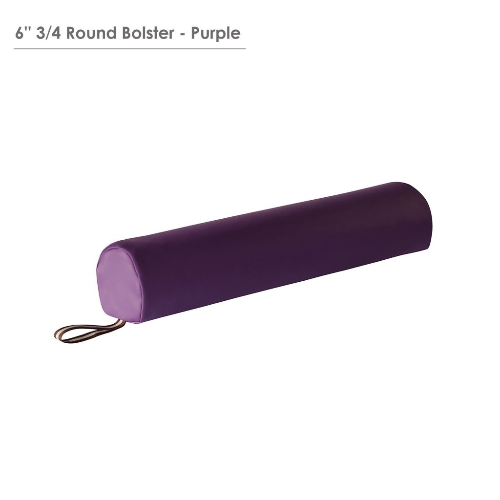 6 Inch 3/4 Round Massage Bolster for Professional Massage Tables - Ideal for Deep Tissue Therapy, Yoga, and Physical Rehabilitation