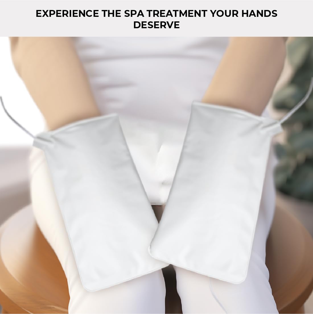 ForPro Professional Collection Premium Heated Mitts - Electric Thermal Moisturizing Hand Warmers for Spa & Home Use - Dual Temperature Settings (1 Pair) - Perfect for Relaxation, Dry Skin Relief & Winter Hand Care