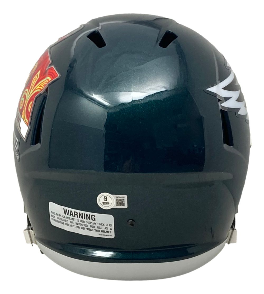 Authentic Big Dom DiSandro Signed Philadelphia Eagles Super Bowl LIX Replica Helmet - Limited Edition Collectible for NFL Fans & Memorabilia Enthusiasts - Perfect for Man Cave, Sports Bar Decor, or Eagles Fan Gift