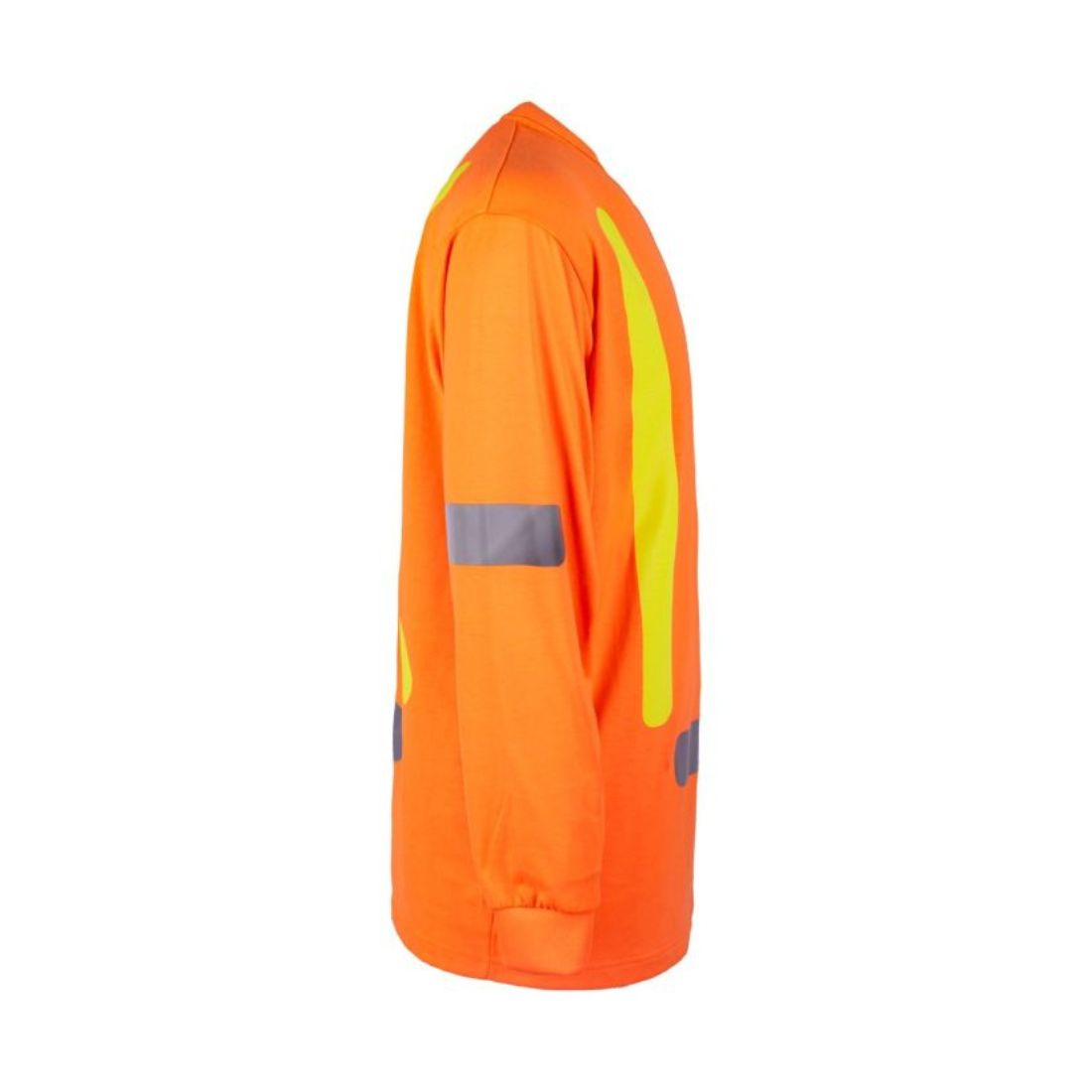 Terra Hi-Vis Long Sleeve Cotton Work Shirt 116617 - Orange Safety Shirt for Construction, Road Work & Outdoor Labor | High Visibility Workwear for Men