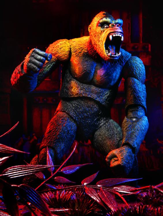 NECA King Kong Illustrated Version Action Figure - Collectible Movie Monster Toy for Display & Gifts - Perfect for Fans, Collectors & Home Decor