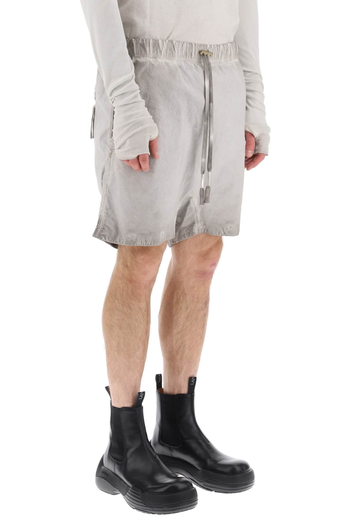 Boris Bidjan Saberi Linen Cotton Baggy Shorts for Men - Comfortable Casual Summer Wear for Beach, Travel, and Street Style