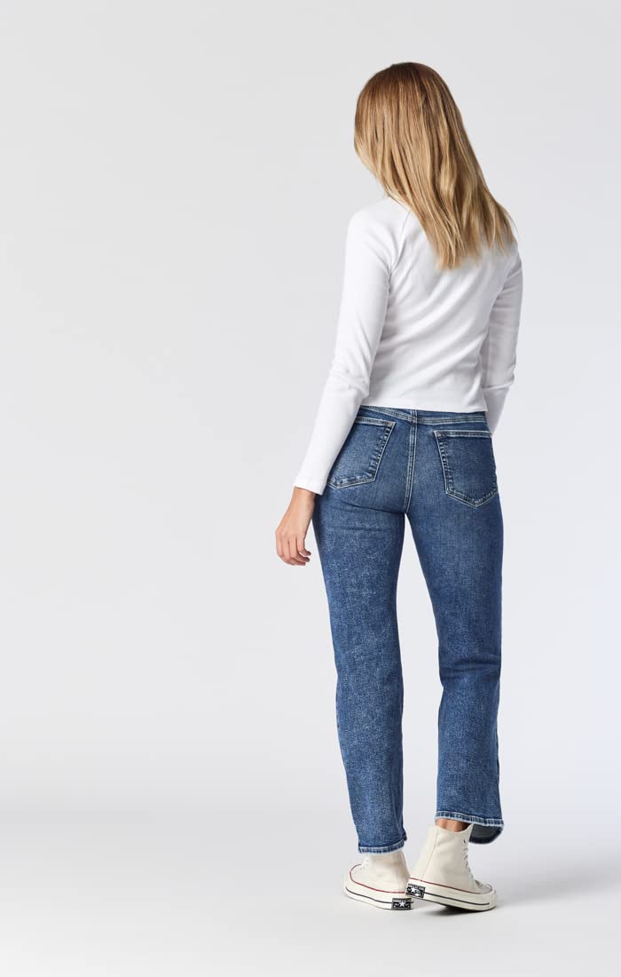 Mavi Women's Barcelona High Rise Wide Leg Jeans - Comfortable Stretch Denim Pants for Casual & Office Wear | Trendy Plus Size & Petite Options Available