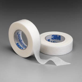 3M Micropore Surgical Tape 1 Inch Dispenser - Pack of 12 (Item 1535-1) | Hypoallergenic Medical Tape for First Aid, Wound Care & Bandage Securing | Hospital, Clinic & Home Use