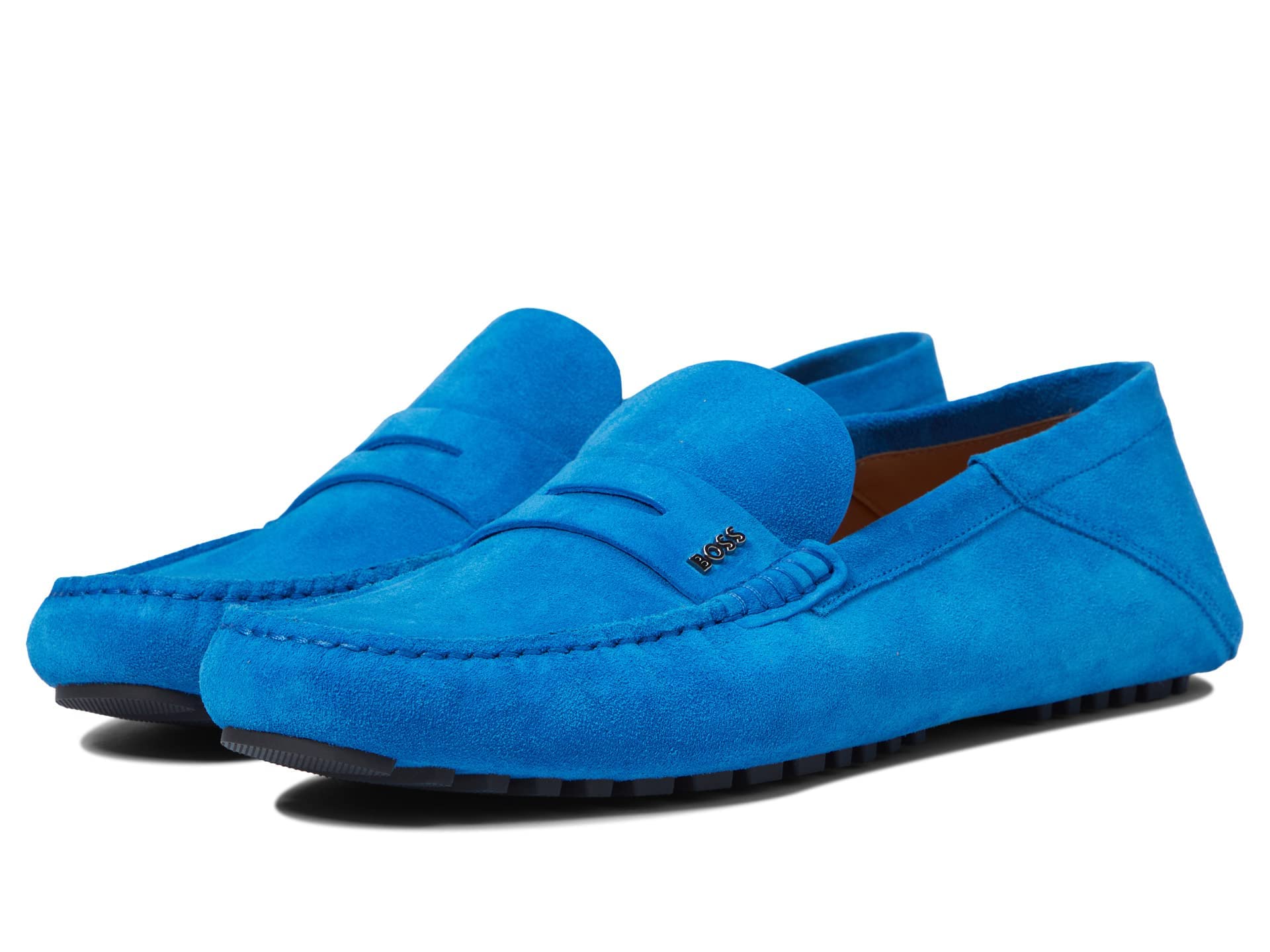 Hugo Boss BOSS Driver Moccasins for Men - Genuine Leather Loafers with Rubber Sole | Comfortable & Stylish Slip-On Shoes for Business Casual, Office & Travel