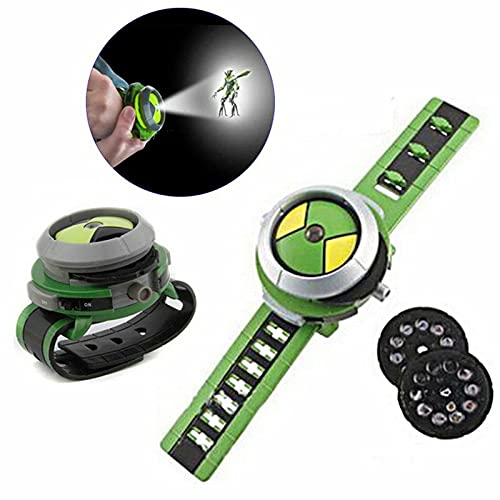 YOUTTOO Ben 10 Omnitrix Watch Toy - Kids Projector Watch with LED Lights | Perfect Christmas & Birthday Gift for Boys & Girls | Role Play, Cosplay & Superhero Pretend Play