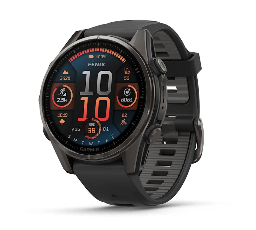 Sapphire Carbon Gray DLC Titanium with Black/Pebble Gray Silicone