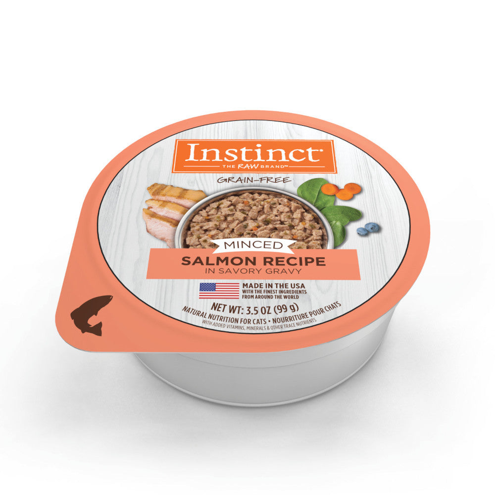 Premium Minced Salmon Cat Wet Food - Grain-Free, High-Protein Recipe for Adult Cats - Perfect for Picky Eaters & Mealtime Enrichment