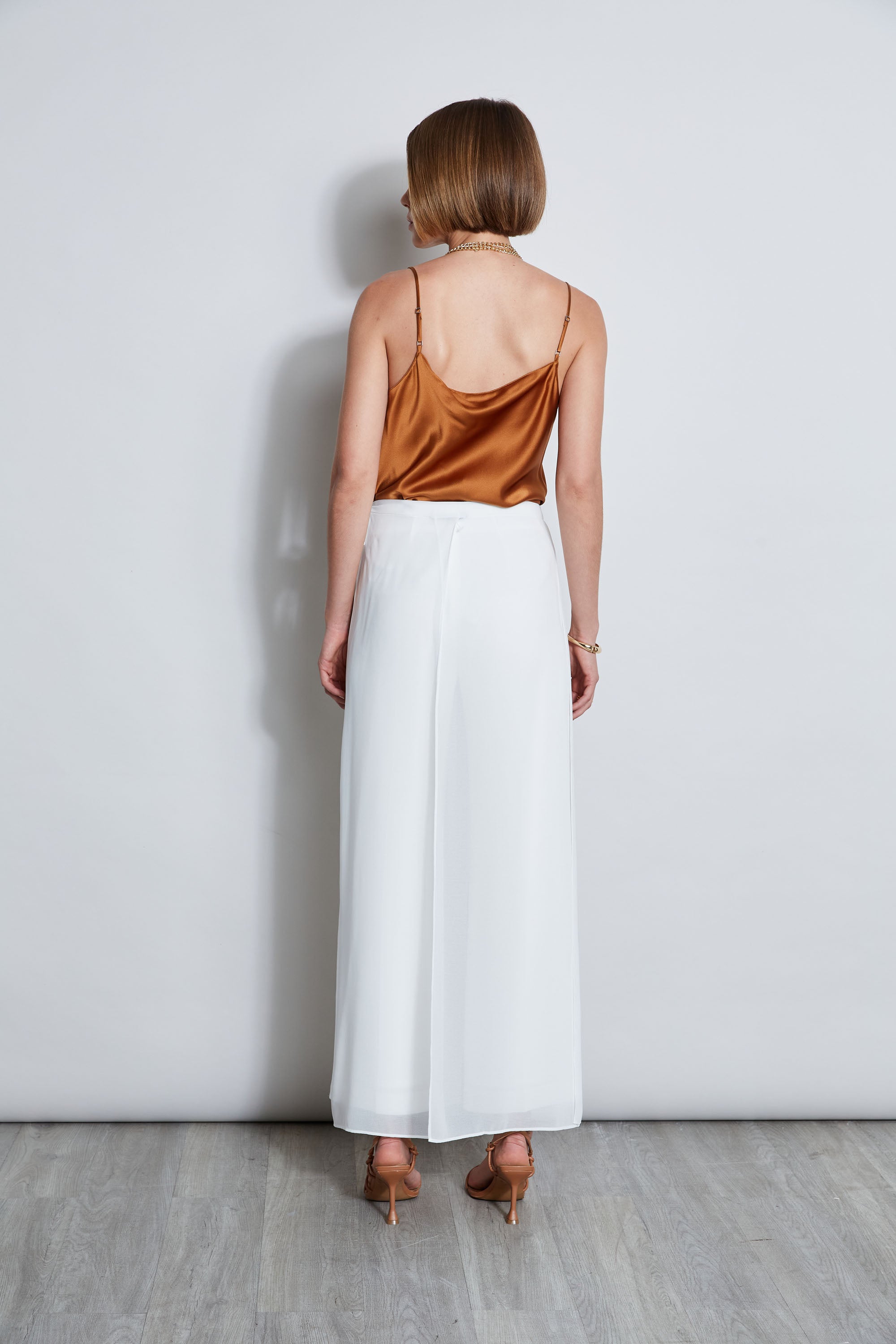 Luxury Stretch Silk Satin Cami Top for Women - Soft & Comfortable Sleepwear & Loungewear - Perfect for Nightwear, Bridal Shower & Romantic Date Nights