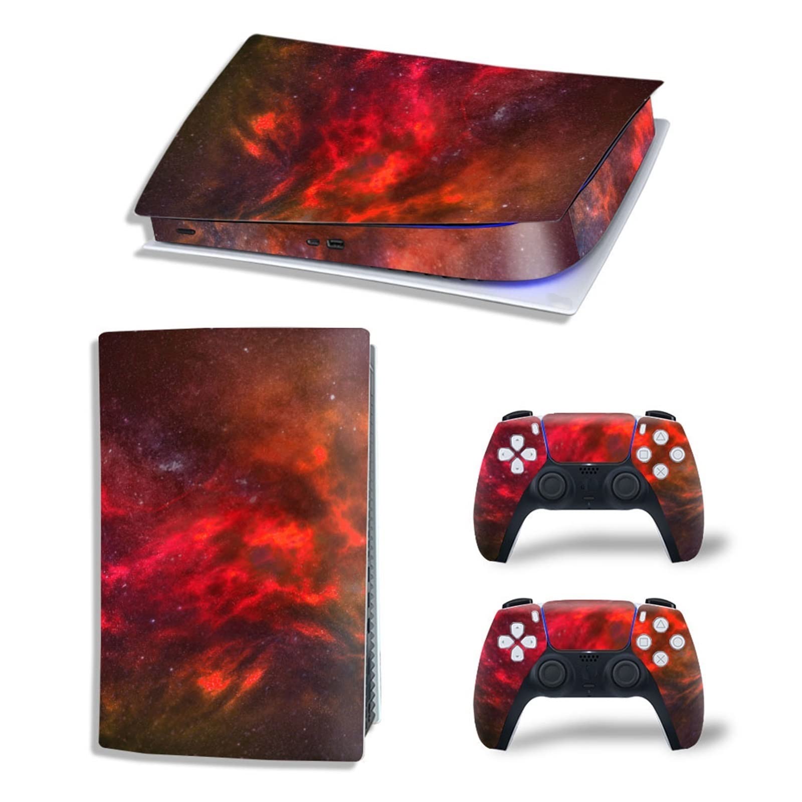 Anime PS5 Digital Edition Vinyl Skin Wrap - Scratch-Resistant, Bubble-Free, Durable Console & 2 Controller Decals for Gamers | Perfect for Gaming Setups & Customization
