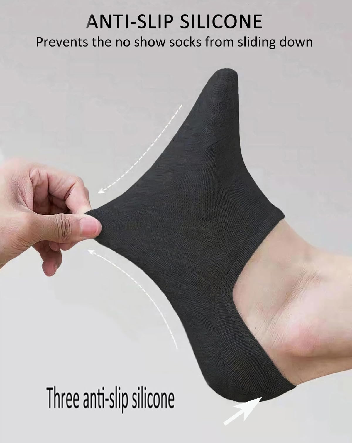 RICHBULL 12 Pairs No Show Socks for Women & Men - Low Cut Invisible Liner Socks, Breathable Thin Casual Socks with Non-Slip Grip for Sneakers, Loafers & Dress Shoes - Perfect for Work, Gym & Daily Wear