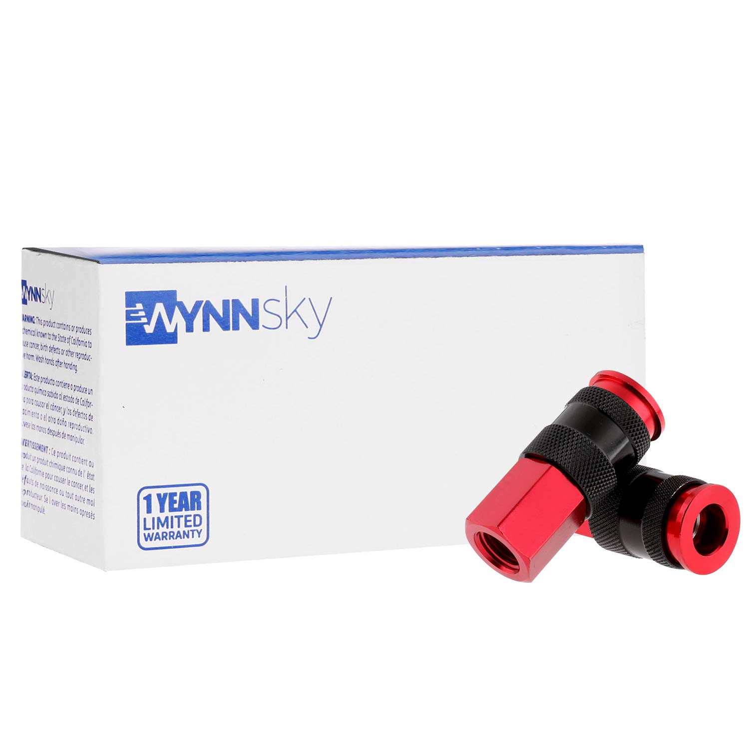 WYNNsky AMT Style Universal Air Coupler - 1/4'' NPT Female Threads (10-Pack) - High-Quality Air Compressor Fittings for Pneumatic Tools, Tire Inflation & Industrial Applications
