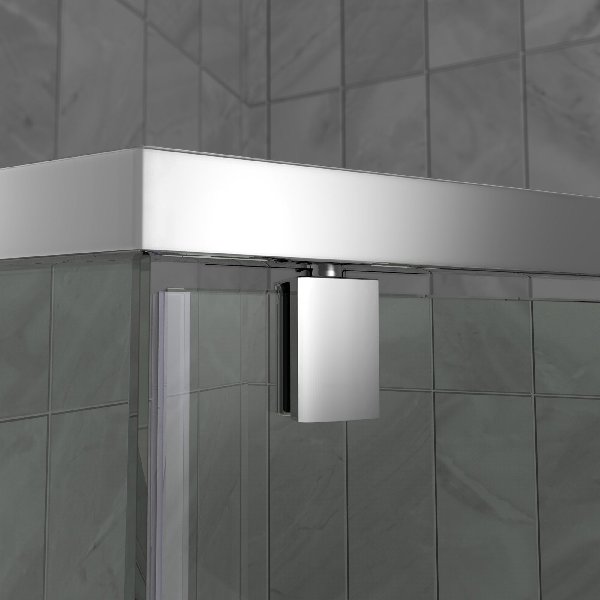 DreamLine Prism 42x42x74.75 Inch Frameless Pivot Shower Enclosure with SlimLine Base Kit - Modern Bathroom Upgrade for Small Spaces & Luxurious Spa Experience